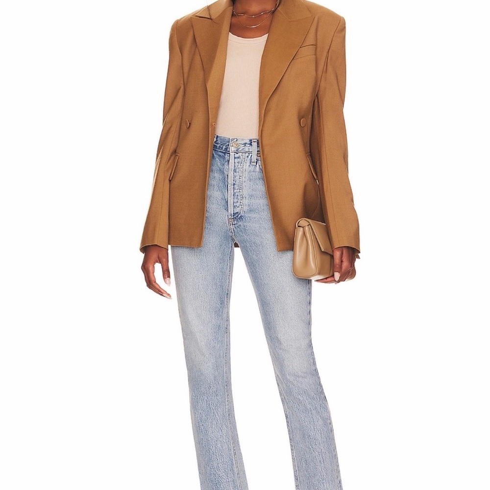 Agolde Riley High Rise Straight Crop Jeans - Picture 3 of 7
